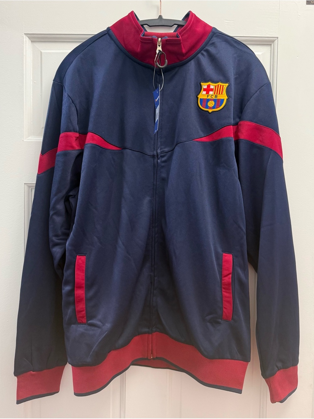 ICON Navy and Red Barcelona Style Track Jacket